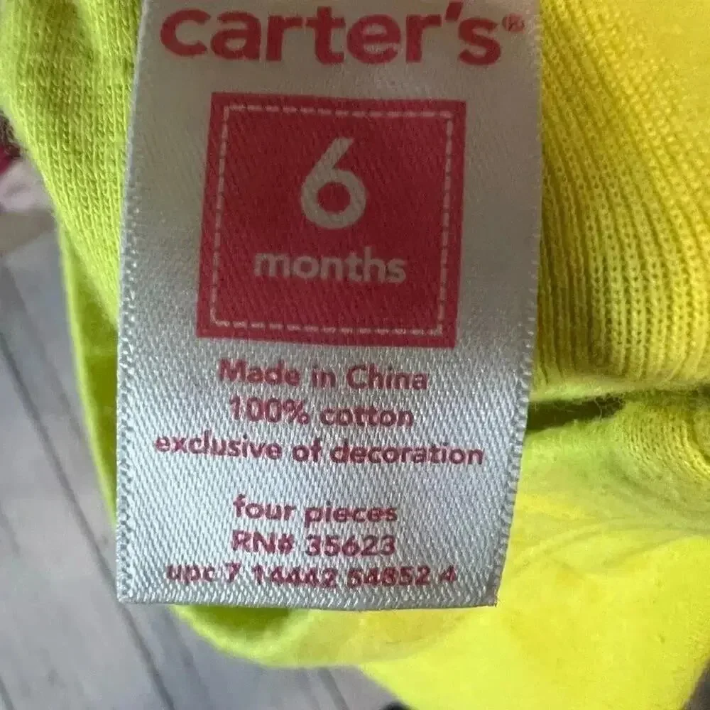 Carter’s bundle of baby girl’s pants Size 6 months